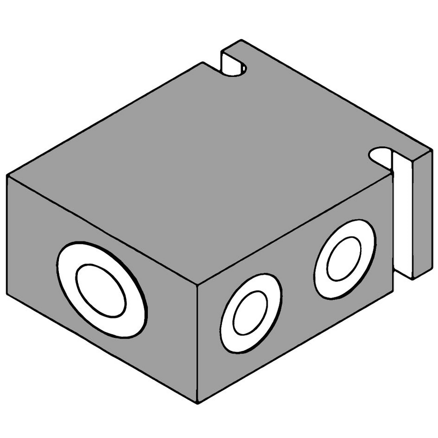Valve housing 3way SAE10 IGR1/2" steel