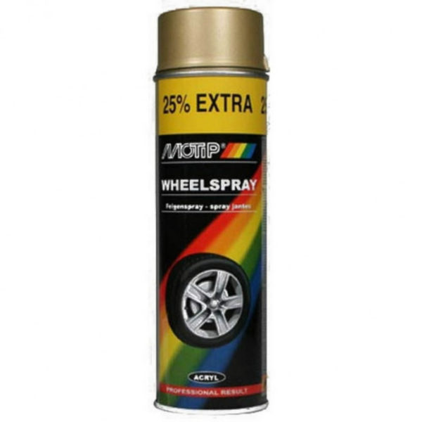 MOTIP© Fast-Dry Car Wheel Spray Gold Gloss 500ml