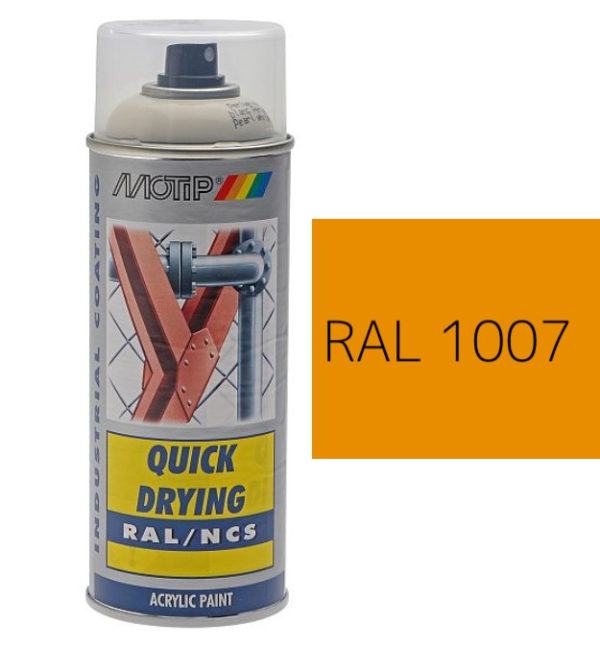 MOTIP® Aerosol Spray Colour Gloss RAL 1007 – 400ml