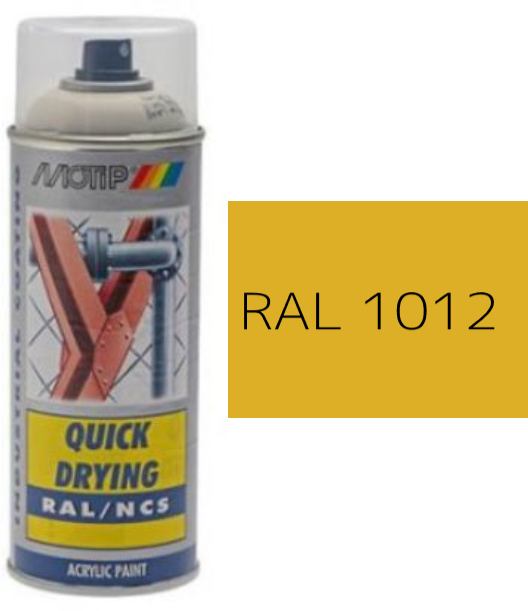 MOTIP® Aerosol Spray Colour Gloss RAL 1012 – 400ml