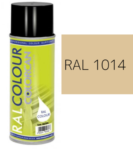 RAL 1014 Ivory Matt (10% Gloss) Aerosol Spray Paint 400ml