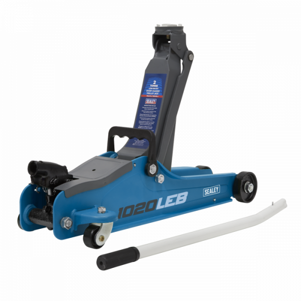 Trolley Jack 2 Tonne Low Profile Short Chassis – Blue