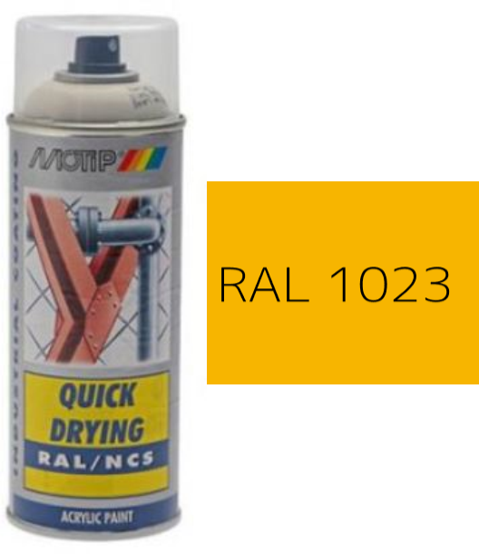 MOTIP® Aerosol Spray Colour Gloss RAL 1023 – 400ml