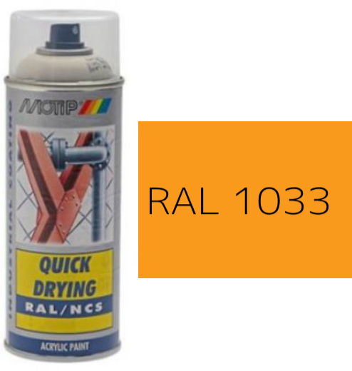 MOTIP® Aerosol Spray Colour Gloss RAL 1033 – 400ml