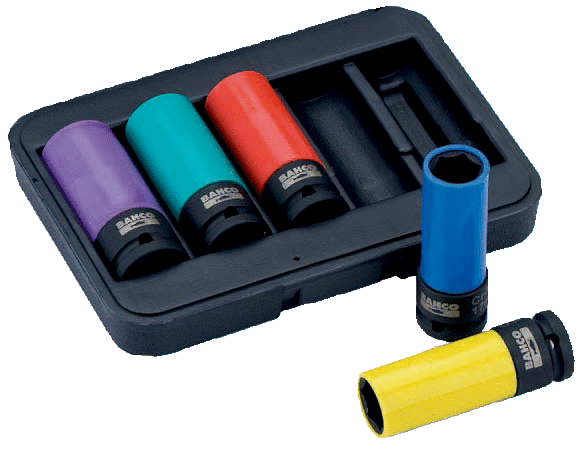 Bahco BWSS12P5 Alloy Wheel Socket Set, 5 Piece BWSS12P5