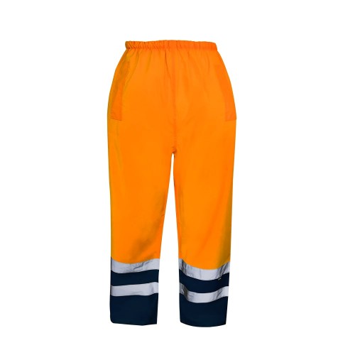 Cargo Hi-Vis Waterproof Two Tone Trousers, Orange  /  Navy