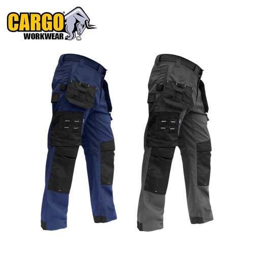 Cargo Regal Ripstop Polycotton Work Trousers, Grey