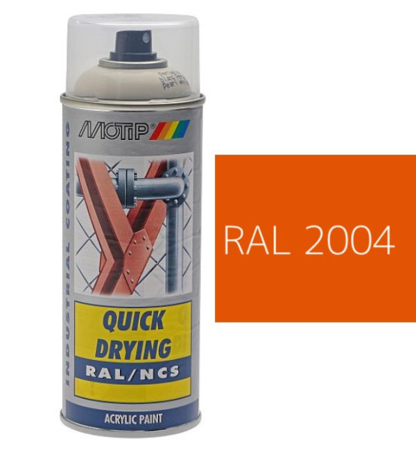 MOTIP® Aerosol Spray Colour Gloss RAL 2004 – 400ml