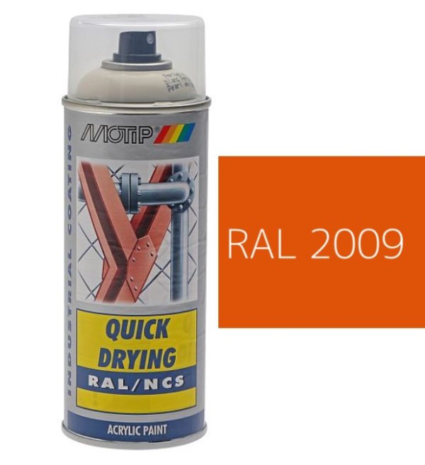 MOTIP® Aerosol Spray Colour Gloss RAL 2009 – 400ml