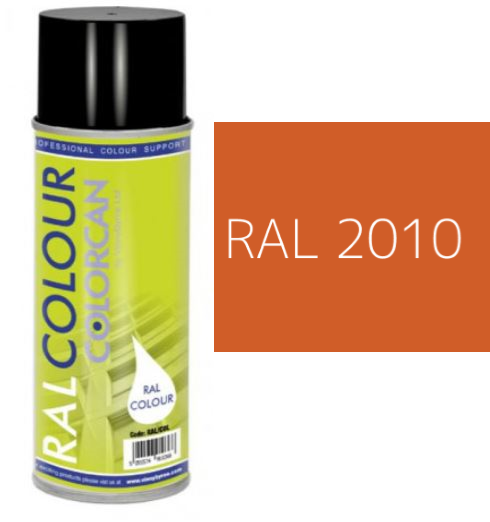 RAL 2010 Signal Orange Satin (30% Gloss) Aerosol Spray Paint 400ml