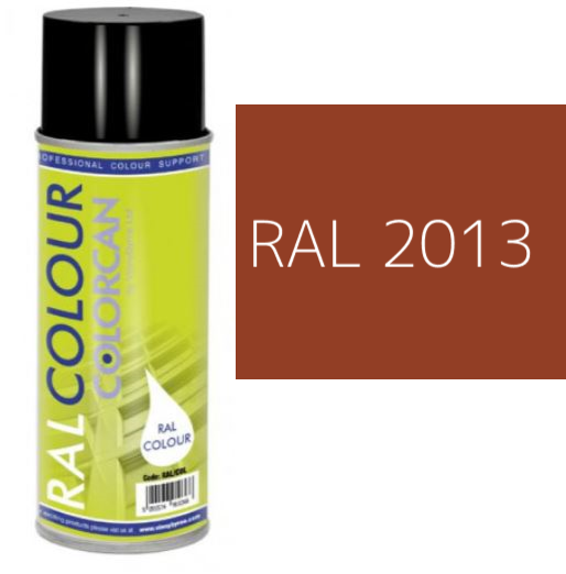 RAL 2013 Pearl Orange Matt (10% Gloss) Aerosol Spray Paint 400ml