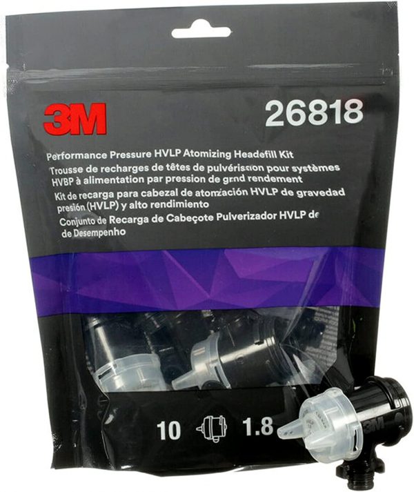 3M™ Performance Gravity HVLP Atomizing Head Refill Kit 1.8  /  Pk.5 – 26718