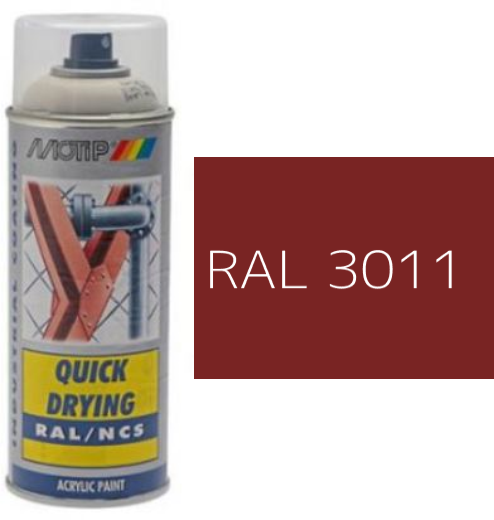 MOTIP® Aerosol Spray Colour Gloss RAL 3011 – 400ml