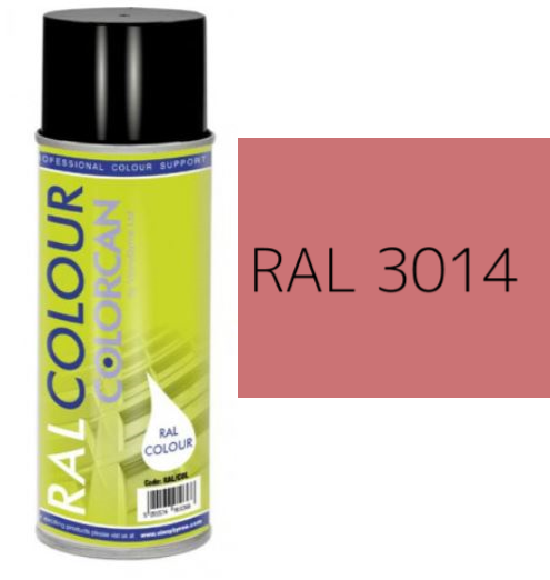 RAL 3014 Antique Pink Matt (10% Gloss) Aerosol Spray Paint 400ml