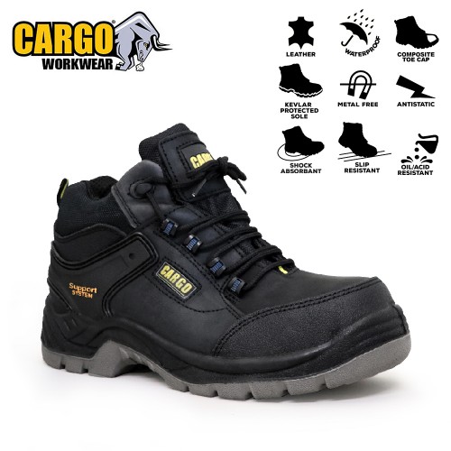 Cargo Apollo Black Safety Waterproof Boot S3 WR SRC