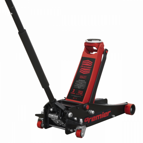 Trolley Jack 3 Tonne Low Profile Rocket Lift Red