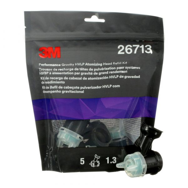 3M™ Performance Gravity HVLP Atomizing Head Refill Kit 1.3  /  Pk.5 – 26713