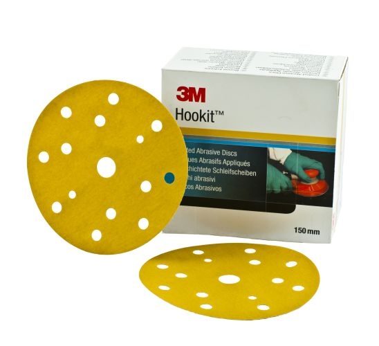 3M® (255P+) Hookit Sanding Discs 150mm (Pk.100) 15 Hole – P180