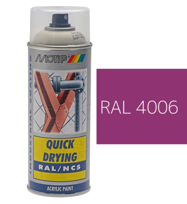 MOTIP® Aerosol Spray Colour Gloss RAL 4006 / M – 400ml