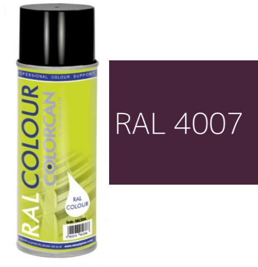 RAL 4007 Purple Violet Matt (10% Gloss) Aerosol Spray Paint 400ml