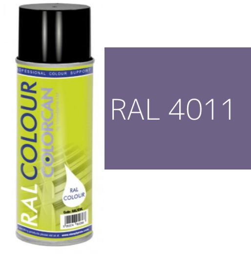 RAL 4011 Metallic Pearl Violet Satin (30% Gloss) Aerosol Spray Paint 400ml