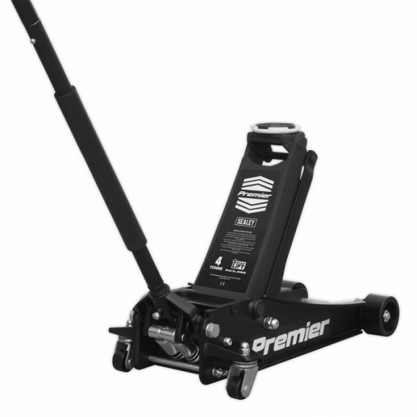 Trolley Jack 4 Tonne Low Profile Rocket Lift Black