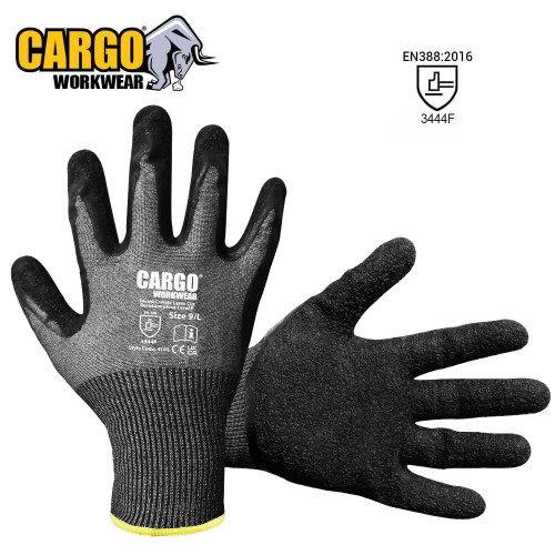 Cargo Cut 5 / F Latex Crinkle Coated Glove