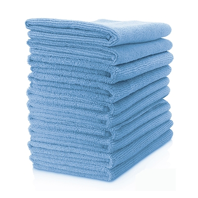 Professional Microfibre Cloths Blue Pk.10