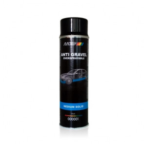 MoTip Sprayable Stone Chip Aerosol Medium Solid Black – 500ml