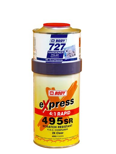 HB Body® Express Rapid Clearcoat & Hardener Kit 625ml