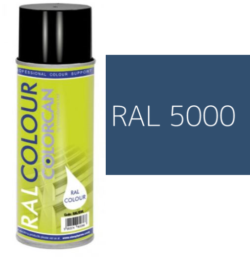 RAL 5000 Violet Blue Matt (10% Gloss) Aerosol Spray Paint 400ml