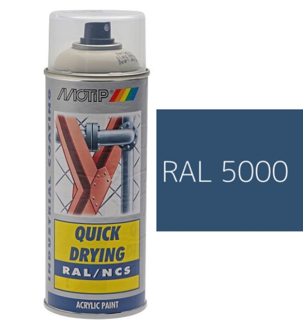 MOTIP® Aerosol Spray Colour Gloss RAL 5000 – 400ml