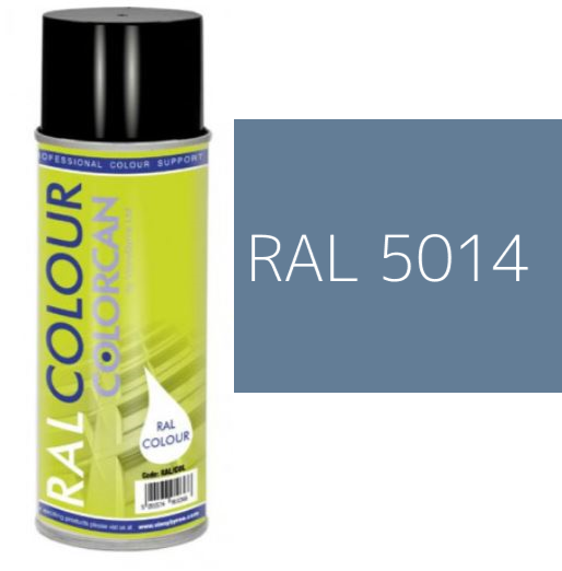 RAL 5014 Pigeon Blue Matt (10% Gloss) Aerosol Spray Paint 400ml