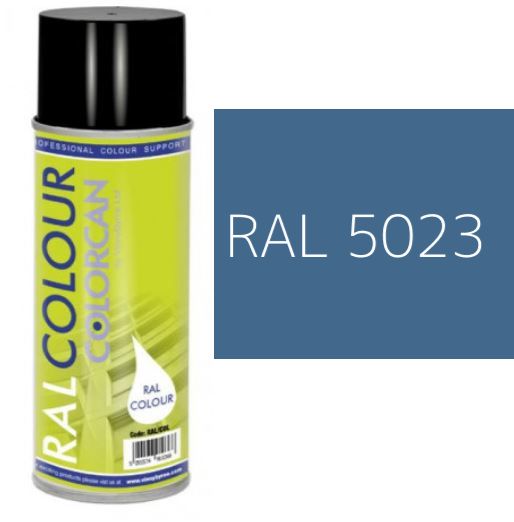 RAL 5023 Distant Blue Matt (10% Gloss) Aerosol Spray Paint 400ml