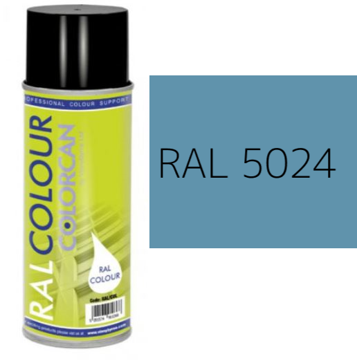 RAL 5024 Pastel Blue Matt (10% Gloss) Aerosol Spray Paint 400ml