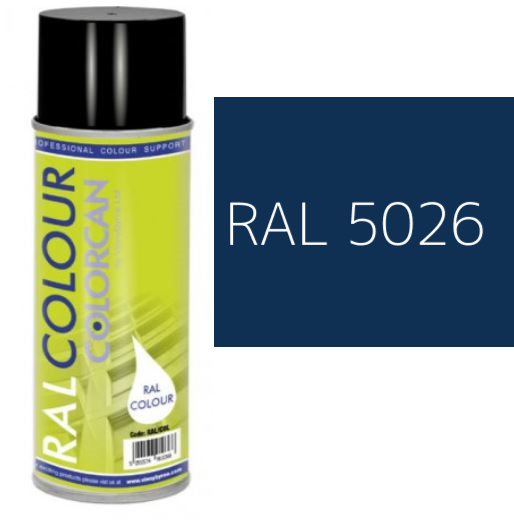 RAL 5026 Pearl Night Blue Matt (10% Gloss) Aerosol Spray Paint 400ml