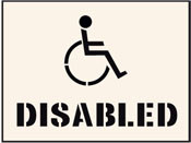 Disabled Parking Stencil – 400 X 600mm