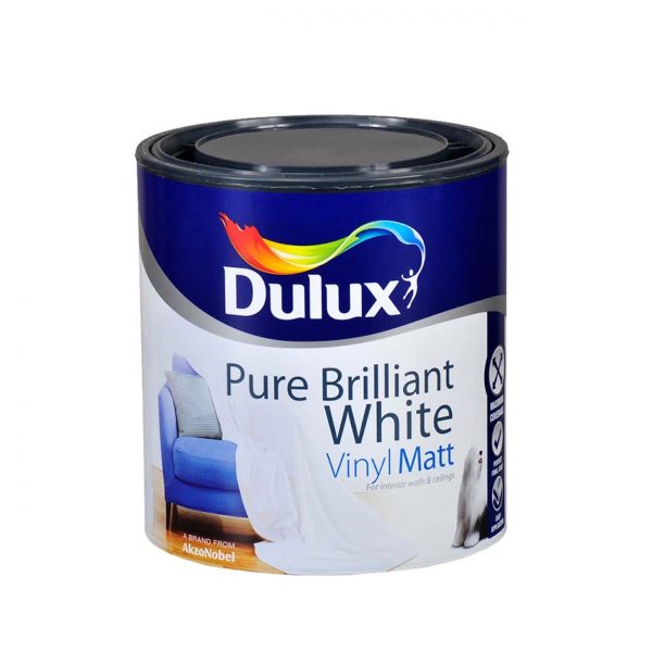 Dulux Vinyl Matt Pure Brilliant White 1L