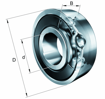 6001VVNS7 Metric Deep Groove Ball Bearing