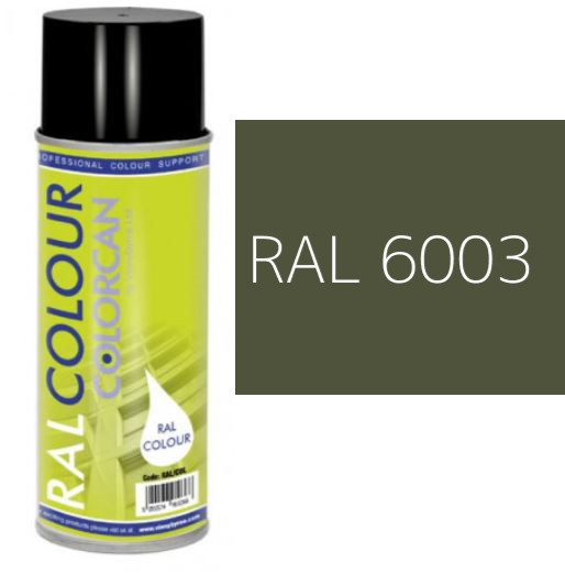 RAL 6003 Olive Green Matt (10% Gloss) Aerosol Spray Paint 400ml