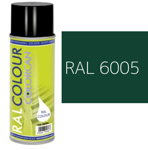 RAL 6005 Moss Green Matt (10% Gloss) Aerosol Spray Paint 400ml