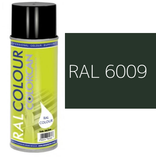 RAL 6009 Fir Green Matt (10% Gloss) Aerosol Spray Paint 400ml