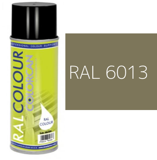 RAL 6013 Reed Green Satin (30% Gloss) Aerosol Spray Paint 400ml