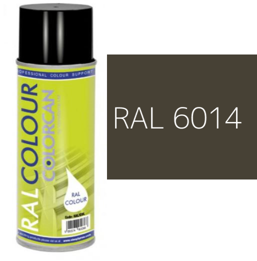 RAL 6014 Yellow Olive Satin (30% Gloss) Aerosol Spray Paint 400ml