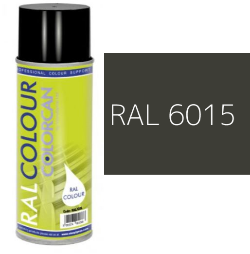 RAL 6015 Black Olive Satin (30% Gloss) Aerosol Spray Paint 400ml