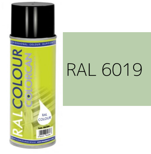 RAL 6019 Pastel Green Matt (10% Gloss) Aerosol Spray Paint 400ml