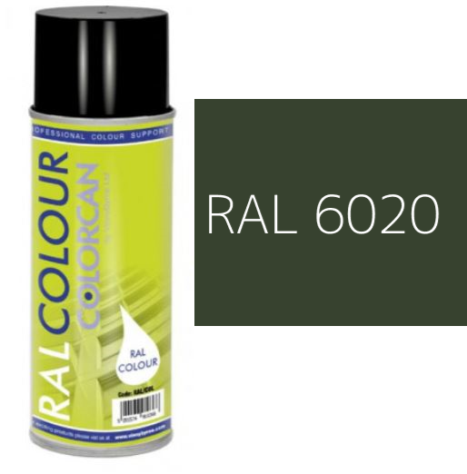 RAL 6020 Chrome Green Matt (10% Gloss) Aerosol Spray Paint 400ml