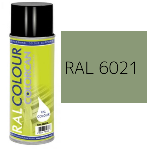 RAL 6021 Pale Green Satin (30% Gloss) Aerosol Spray Paint 400ml