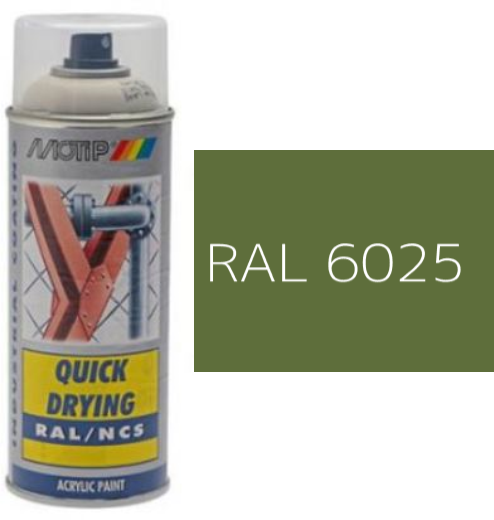 MOTIP® Aerosol Spray Colour Gloss RAL 6025 – 400ml