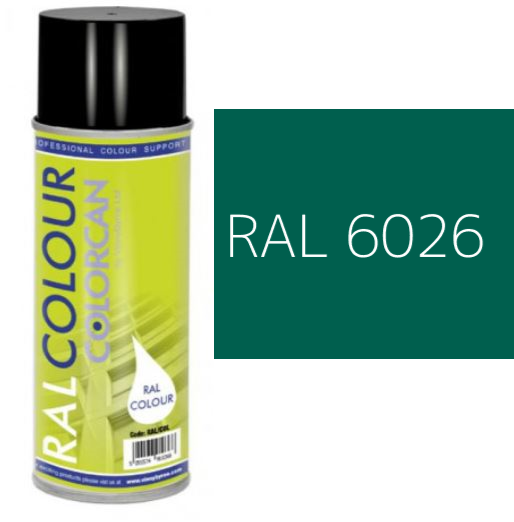 RAL 6026 Opal Green Matt (10% Gloss) Aerosol Spray Paint 400ml